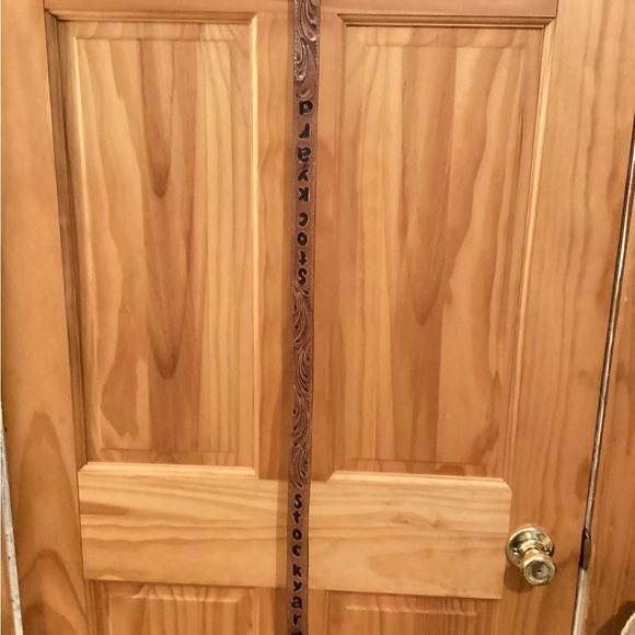 Vintage Stockyard handbag/Purse leather/cowhide with fringe - Picture 9 of 10